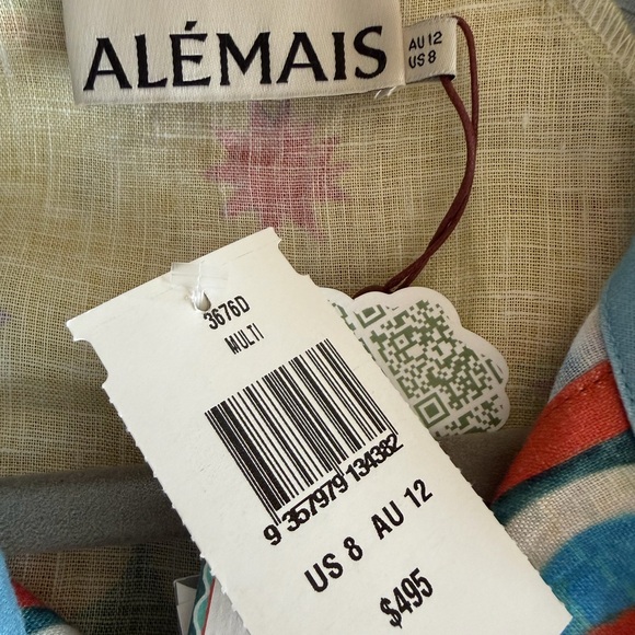 Alemais All Aboard  Linen  Mini Dress - Picture 7 of 7